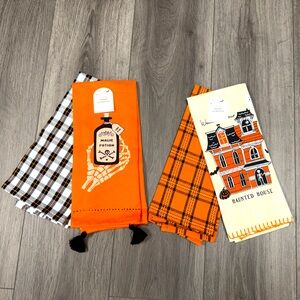 3 for $15 SALE Set of 4 Target Bullseye Playground Halloween Kitchen Towels